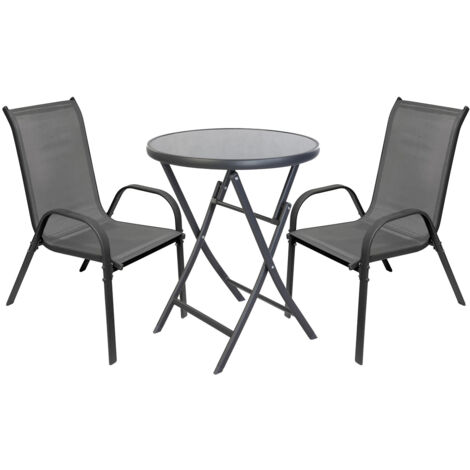 Bistrogarnitur 3-teilig Anthrazit-MMC4614+2xMMC330881 (1/5)