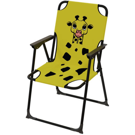 Kinder Campingstuhl Klappstuhl Tiermotiv-MKC6000-Giraffe