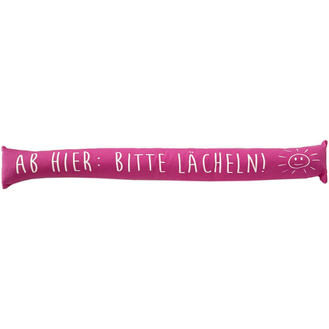 Zugluftstopper Unifarben mit Spruch-M993030-brombeere
