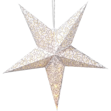 Lampenschirm Für Weihnachtsstern - Weißer Ersatz Inklusive Aufhängung