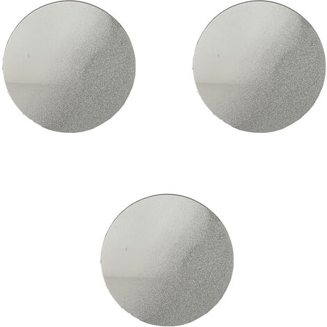 3er Glasuntersetzer Glitter silber-D959535-rund-Silber-3er (1/2)