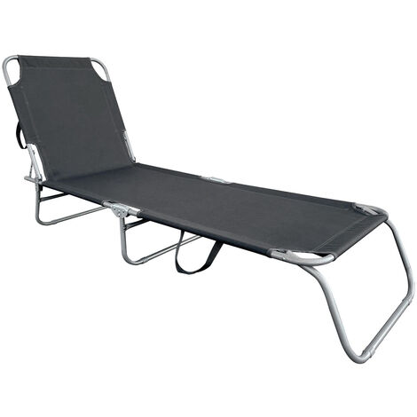 INDA-Exclusiv Gartenliege Sonnenliege Relaxliege Liege 3-Bein Campingliege Klappbar
