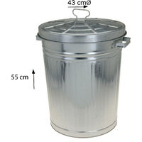 Abfalleimer Mülleimer Tonne Metall-C37555020-koopman