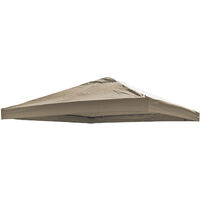 Ersatz Dach universell 3x3m -DMC3612Taupe-var3