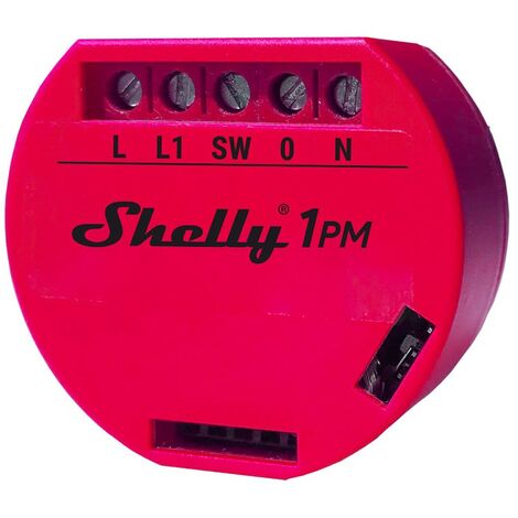 Shelly 1 Lot de 2 relais sans fil Wi-Fi avec interrupteur et application domoti