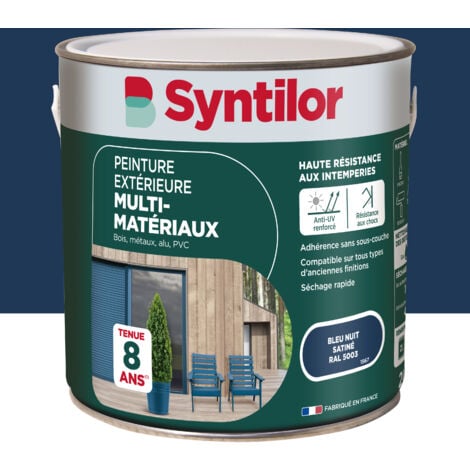Peinture Exterieure Multi-Materiaux Syntilor 2L Bleu Nuit Satiné
