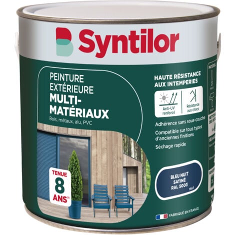 Peinture Exterieure Multi-Materiaux Syntilor 2L Bleu Nuit Satiné