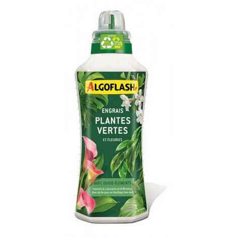 Engrais Liquide Plantes Vertes et Fleuries Algoflash 1L