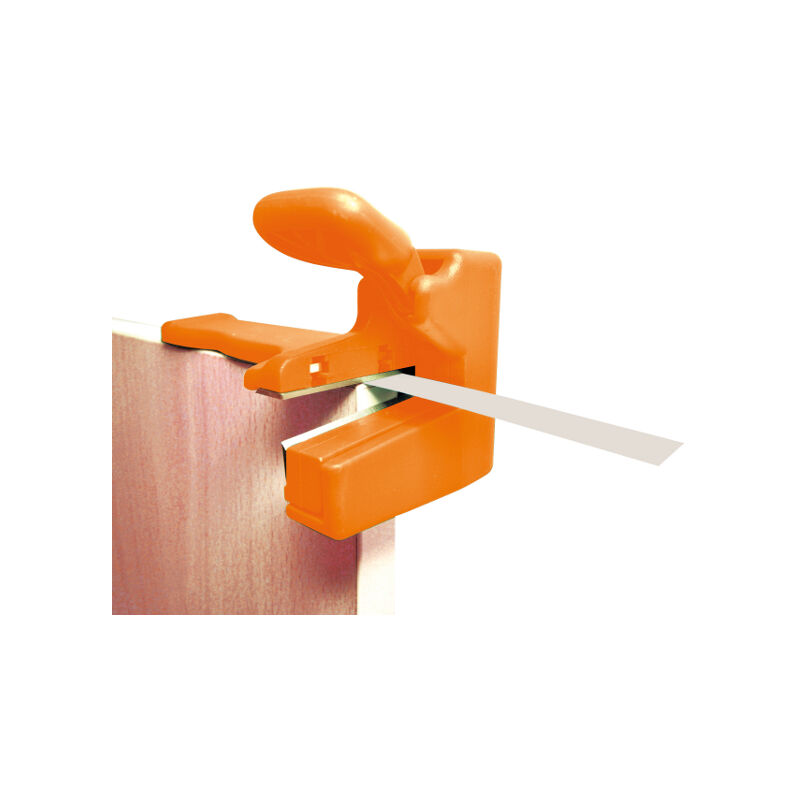 CMT DET-002 Intestatore Per Bordi – Taglio Preciso Del Nastro In Eccesso, Coltelli Intercambiabili, Per Spessori Fino A 0,5 Mm
