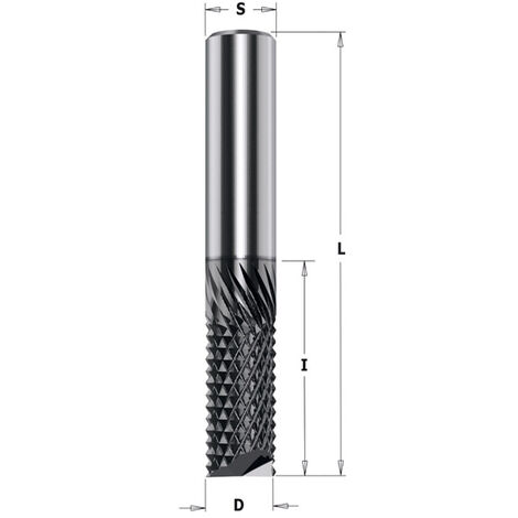 151.127.38E FRESA PER COMPOSITI HW D=12.7x38x89 DX (END MILL)