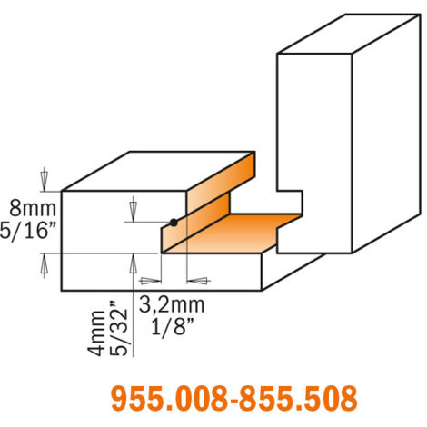 Frese per maniglie 8/955.1-6, Frese per elettrofresatrici