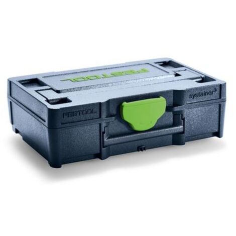 Festool – Cassetta di trasporto Systainer SYS3 XXS 33 205399 – Plastica ABS – Dimensioni 66 x 105 x 31 mm – Per piccoli pezzi e biglietti da visita (1/6)