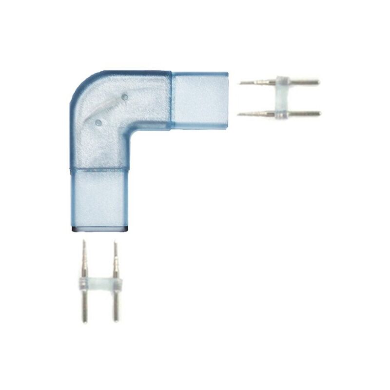 Connecteur d'angle en L 8mm pour ruban LED 220V 5050 ou 2835 25 ou 50 mètres