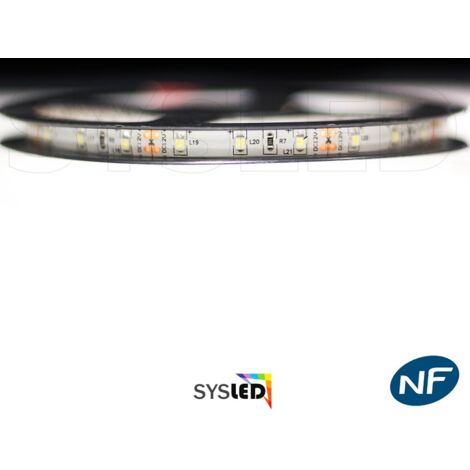Ruban Professionnel 3528 -60 leds - 1 à 10 mètres - rouge (IP65)  Transformateur: Alimentation Non-Inclus - Longueur: 10 mètres(2x5m)