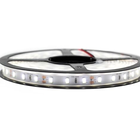 Kit Ruban Professionnel 5630 - 60 leds/m - 5 mètres Blanc froid étanche (IP67)  Longueur: 5 mètres - Transformateur: Alimentation Non-Inclus