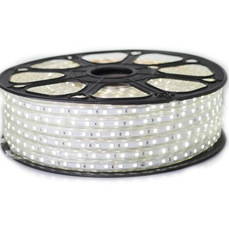 Ruban LED Professionnel 5050 60 LED/m de 25 ou 50 mètres Blanc Froid étanche (IP68) | Longueur: 50 mètres
