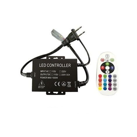 Controleur télécommande infrarouge pour ruban LED RGB 220V