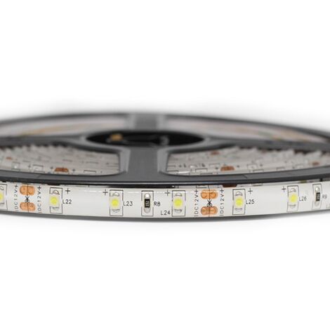 Ruban Professionnel 3528 -60 leds - 1 à 10 mètres - Blanc froid (IP65)  Transformateur: Alimentation Non-Inclus - Longueur: 2.5 mètres