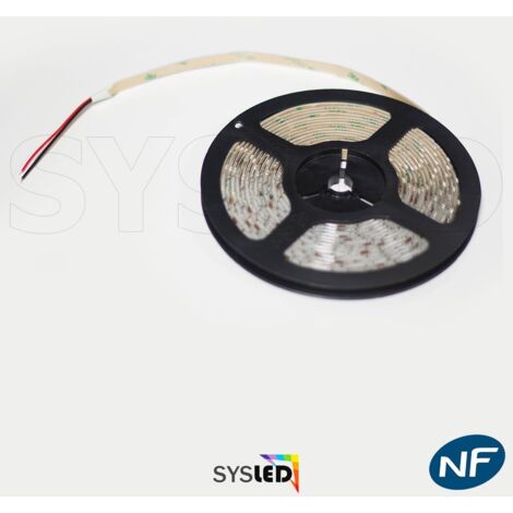 Ruban Professionnel 3528 -60 leds - 1 à 10 mètres - Blanc froid (IP65)  Transformateur: Alimentation Non-Inclus - Longueur: 1 mètre