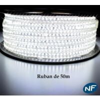 Ruban LED Professionnel Epistar 3014 120 LED/m de 25 ou 50 mètres blanc Froid étanche (IP68) | Longueur: 25 mètres