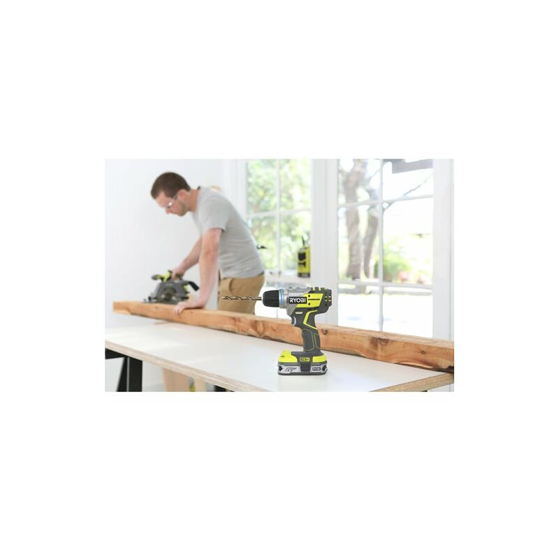 mit 2x2,5Ah Akku Tasche  One+ Ryobi Brushless Akku Bohrschrauber R18DDBL 