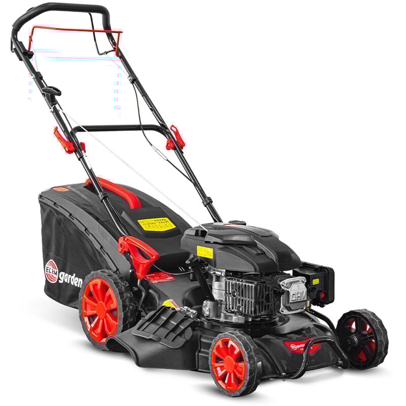 Tondeuse thermique autotractée 173 CC - 508mm avec éjection latérale et mulching - Elem Garden