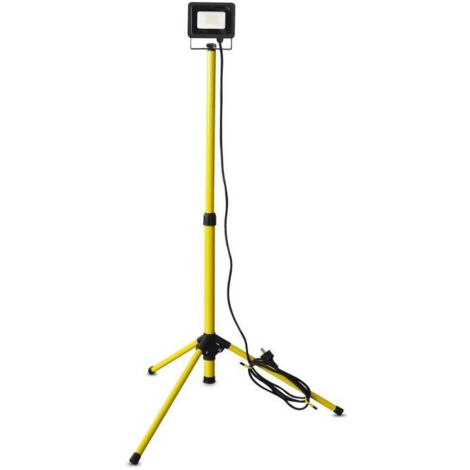 Projecteur led sur trépied ISP1T201800 – 20 W – 1800 lumens – Protection IP65 pour chantiers humides – Hauteur max 132 cm – I-Watts (1/4)