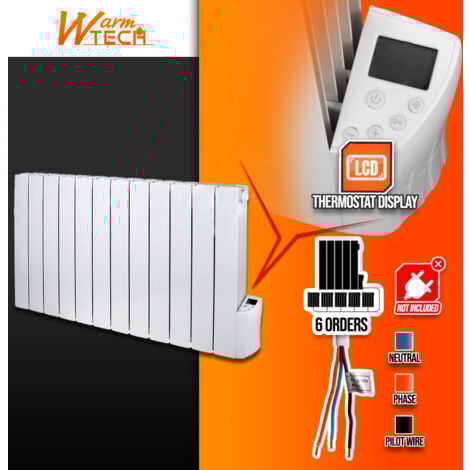 Radiateur a inertie fluide 2000W 12 éléments - Warm Tech