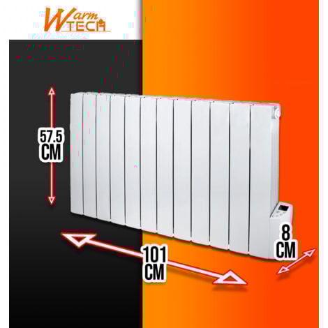 Radiateur a inertie fluide 2000W 12 éléments - Warm Tech