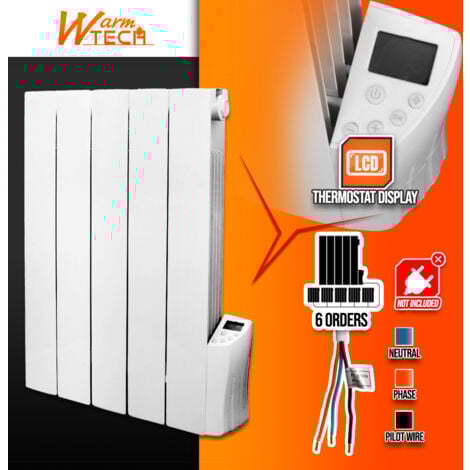Radiateur inertie fluide 900 W 5 éléments - Warm Tech
