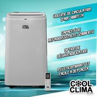 Climatiseur mobile 12000BTU - 3530W - Cool Clima