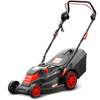 Elem Garden Technic – Tondeuse électrique filaire 1800W – Largeur de coupe 42 cm – Réglage hauteur 5 positions – Bac récolteur 40L – Pour surfaces jusqu'à 700m²
