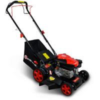 Elem Garden Technic – Tondeuse thermique tractée 144 CC – Largeur de coupe 40 cm – Éjection latérale et mulching – Pour terrains jusqu'à 800 m²