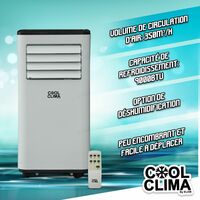 Climatiseur mobile 9000BTU - 2.64KW - Cool Clima