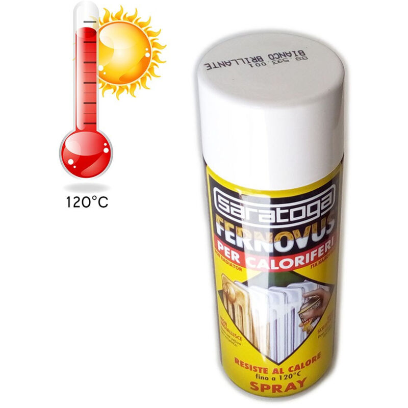 Fernovus spray 400ml bomboletta per radiatori caloriferi in ghisa colore bianco brillante