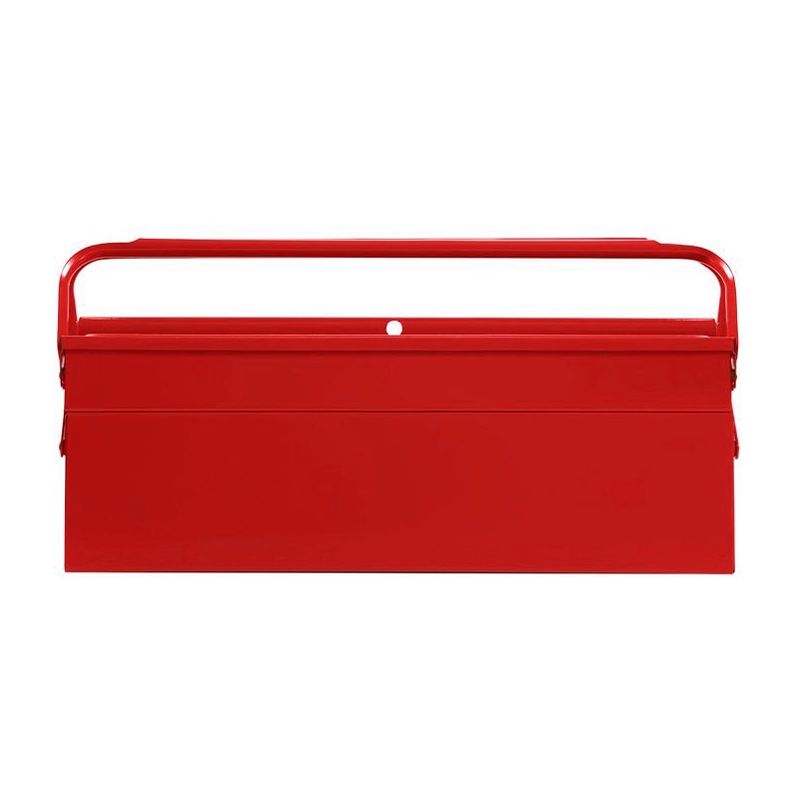 Cassetta portautensili con 3 cassetti + vassoio Valigetta per attrezzi  52x21,5x30cm Rosso - Costway