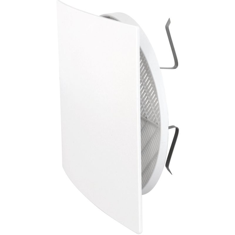 Marley Griglia di ventilazione rotonda con persiana reg. Bianco 160 x 125 mm