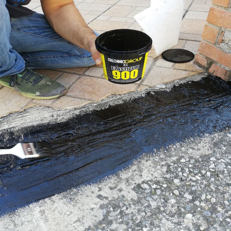 ITALCHIMICI Elastigum 900 Gomma liquida Nera kg1 impermeabilizzante :  : Fai da te