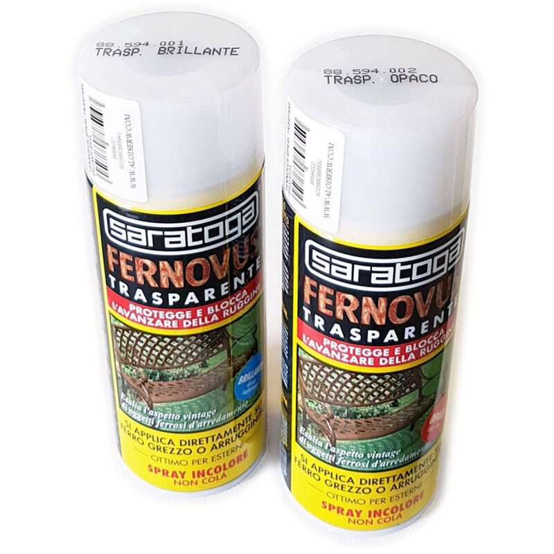 Saratoga fernovus 400ml bomboletta spray antiruggine trasparente, brillantezza opaco