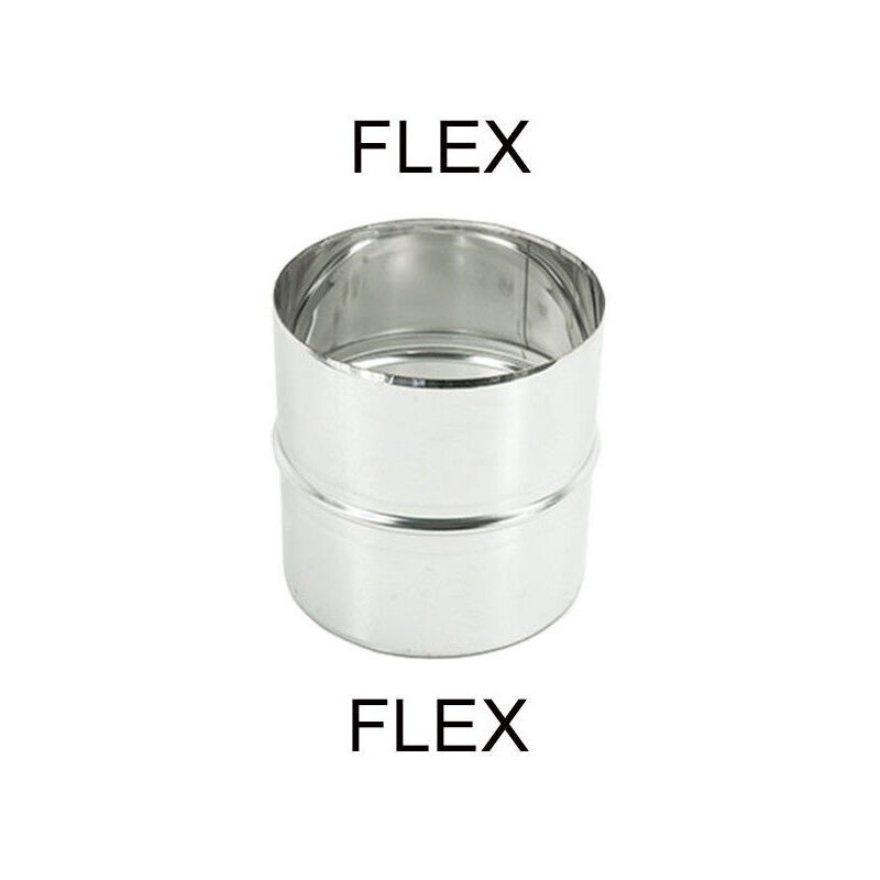 Raccordo Per Tubi Fumari FIREFIX - Estensione 80mm A 120mm, Vernice Nera - Foto 2