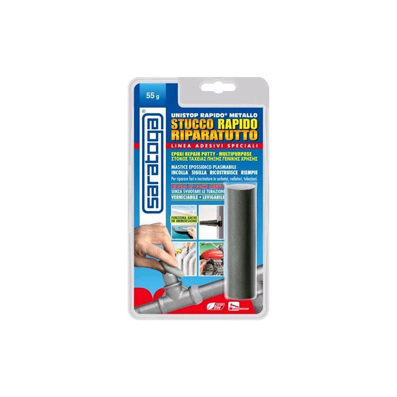 Unistop 55gr riparatutto stucco mastice epossidico universale