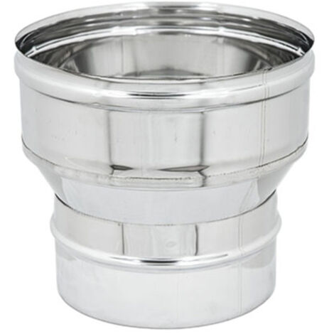 Aumento inox da m 130 a f variabile spessore 6 decimi aisi 304, diametro 180mm