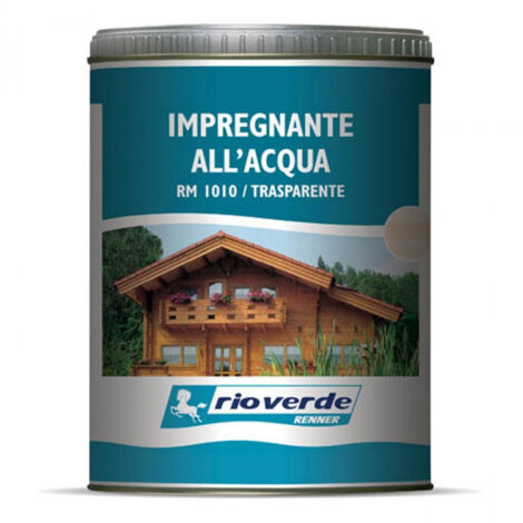 Renner rm 2,5 impregnante ecologico base acqua per esterni ed interni, colori disponibili  teak
