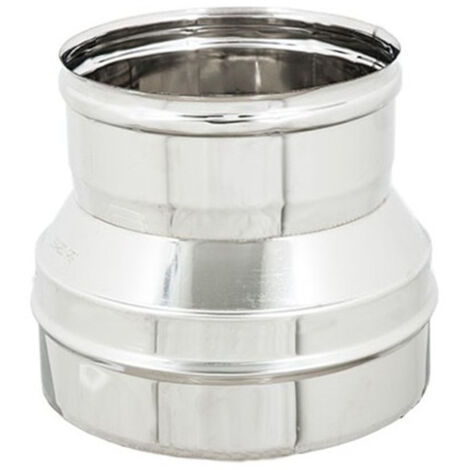 Riduzione inox da m 120 a f variabile spessore 6 decimi aisi 304, diametro 80mm