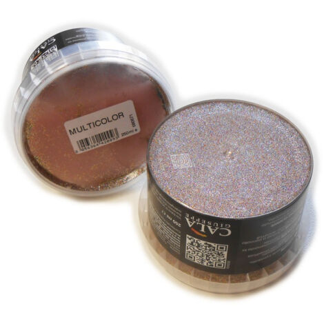 Glitter da 250ml in gel per pittura, colori multicolor
