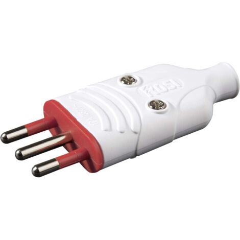 Rosi spina volante mobile bianca 2p+t 10a 250v (1/4)