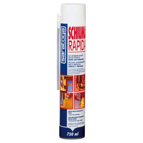 Saratoga schiuma rapida 750ml schiuma poliuretanica espansa uso manuale