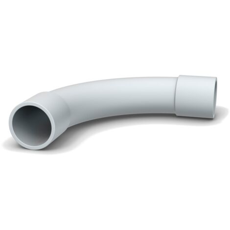 Curva per tubo rigido 20mm - 5pz per impianti elettrici a parete colore grigio