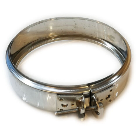 Fascetta di bloccaggio coprigiunto inox per tubo doppia parete - 1pz, diametro 250mm