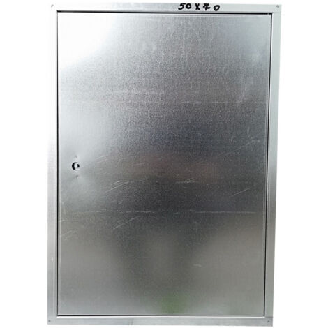 Sportello cieco portello porta zincata universale custodia uso esterno, scegli se  h 50 x l 70